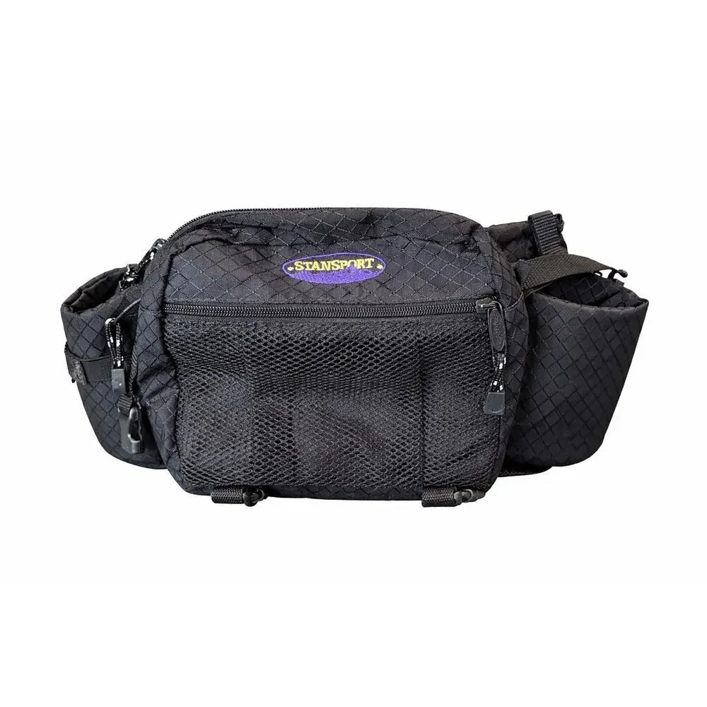 Stansport Black Waist Pack Hiking Fanny Pack Utility Belt Bag Adjustable